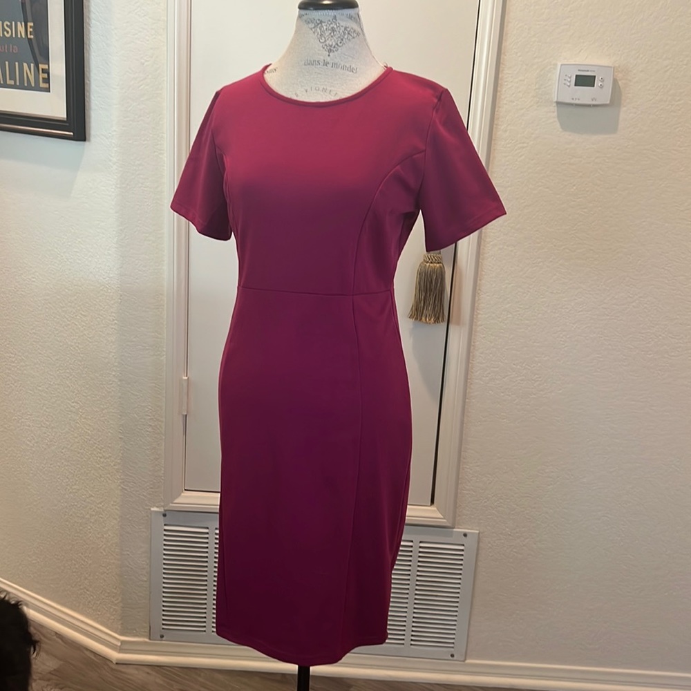 Fuchsia sheath dress size Large